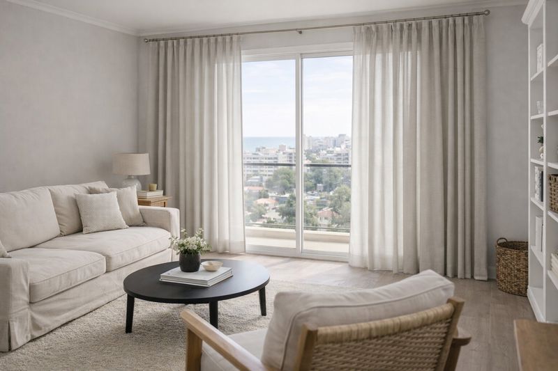 וילון לבן-אפור בהיר מאוד וקלאסי להצללה בינונית