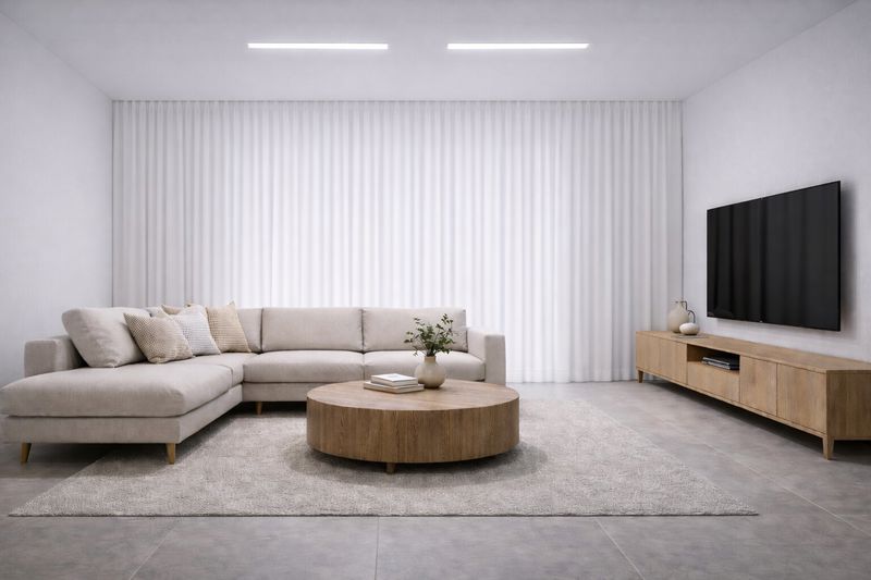 וילון לבן וקלאסי להצללה בינונית